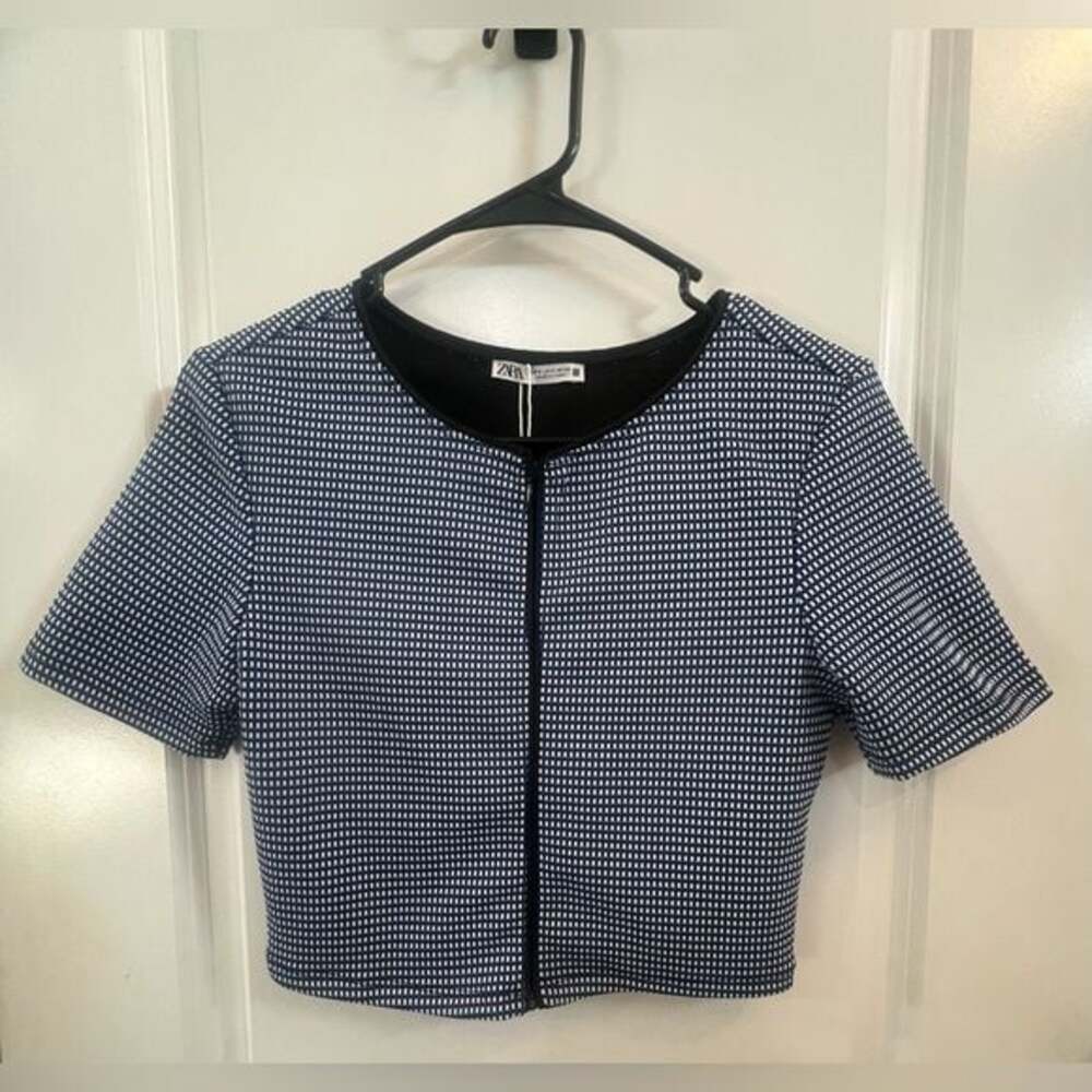 NWT Zara Zip Crop Top Size S